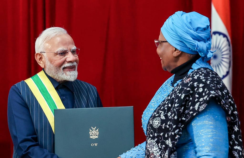 Prime Minister conferred with Namibia’s highest civilian award